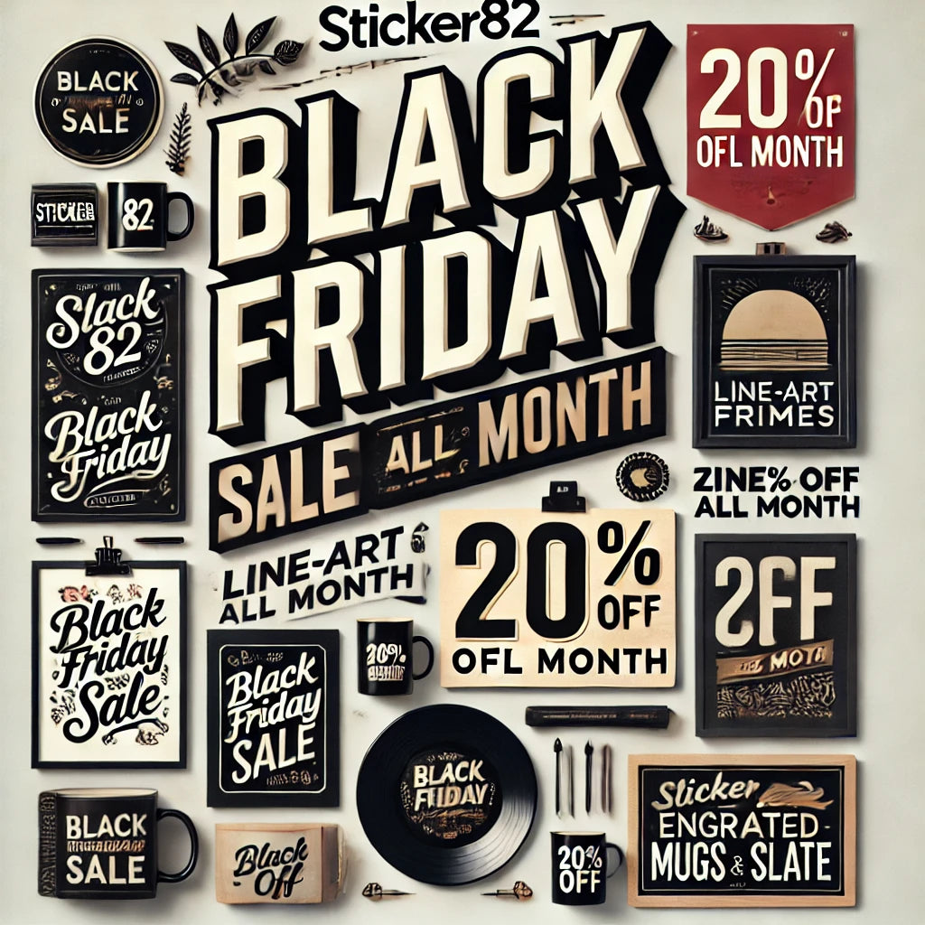 Black Friday Deals bij Sticker82: De Hele Maand November 20% Korting!