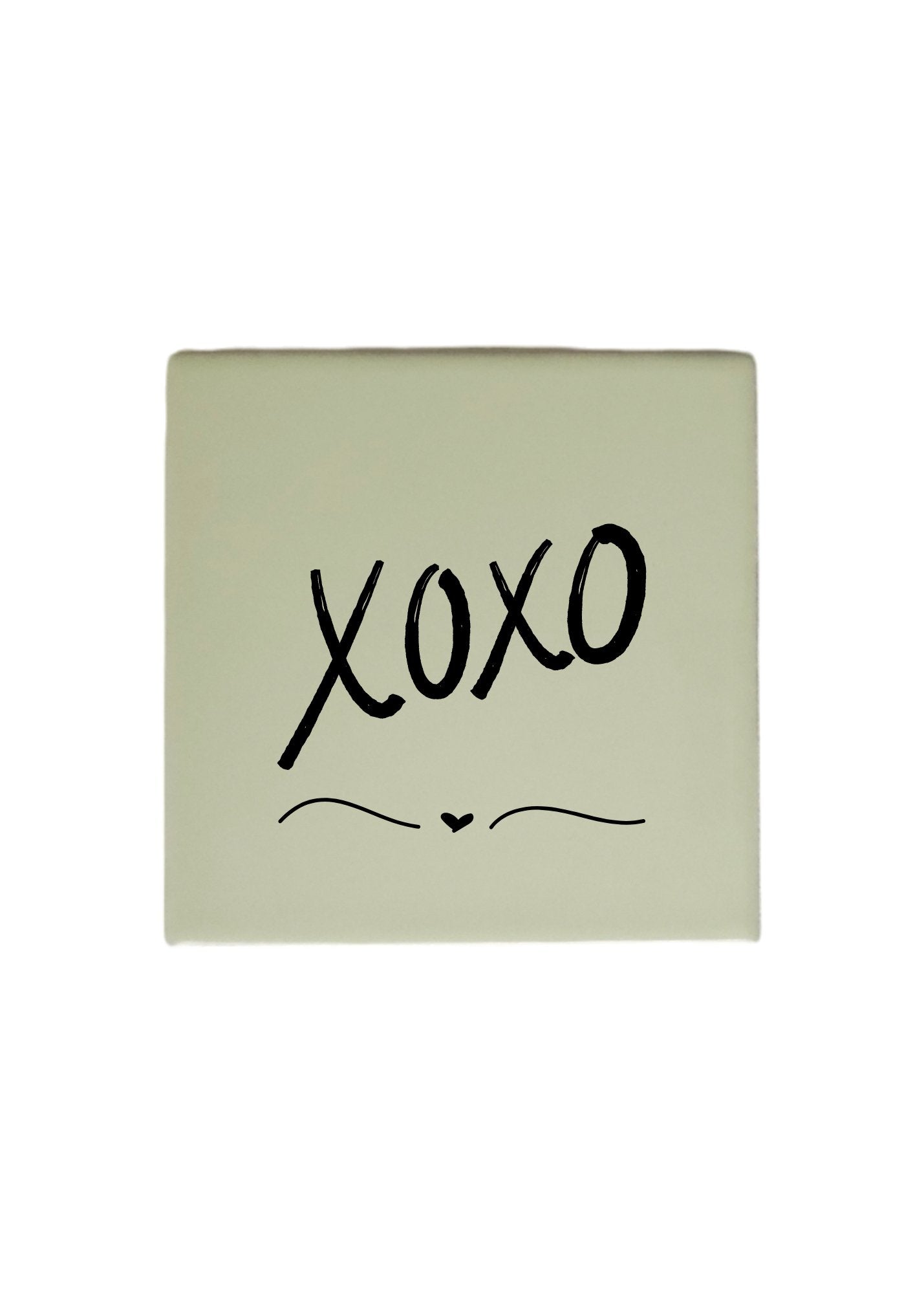 Gekleurd Tegeltje 10 x 10 cm - 'XOXO' - Stijlvolle Decoratie - Sticker82